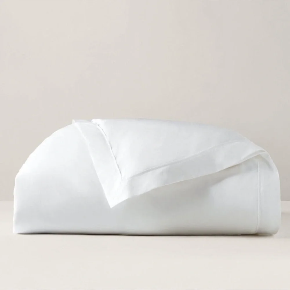 Ralph Lauren-Home-Full/Queen Organic Cotton Percale Palmer White Duvet Cover NWT